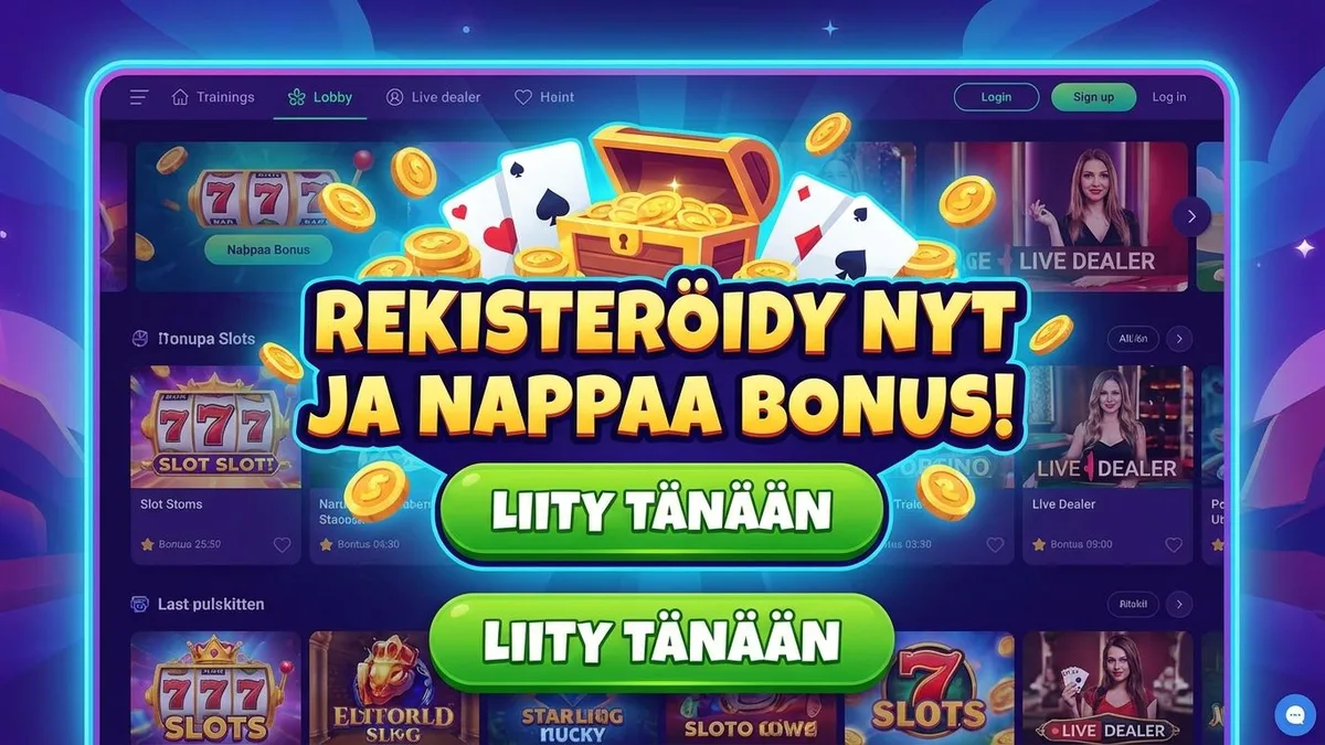 Rekisteröidy bonuksella